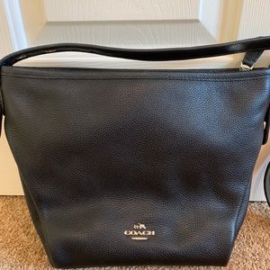 Authentic Coach leather Shoulder Crossbody bag.